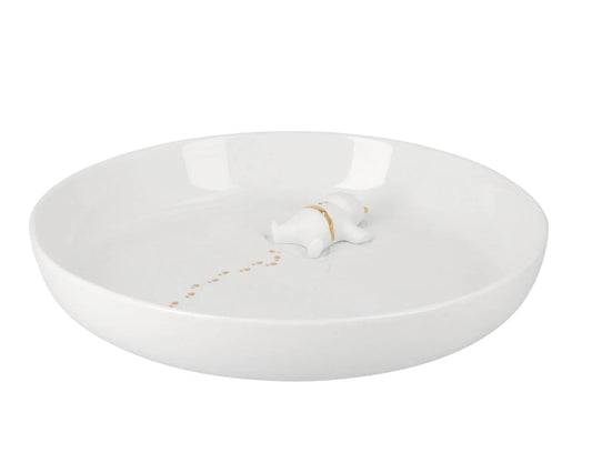 Bowl with Santa Snow Angel