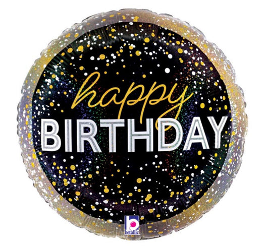 Holographic Balloon “Happy Birthday” & “Let’s Party”