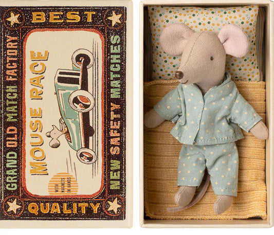 Maileg Little Brother Mouse In Matchbox