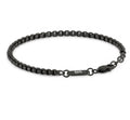 Steel & Barnett Adjustable Box Link Chain Bracelet In Black Stainless Steel
