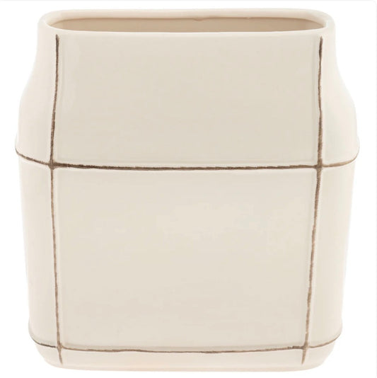 Flat Vase Cream