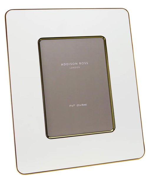 Addison Ross White & Gold Enamel Studio Photo Frame 5*7