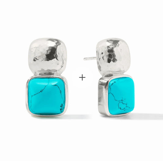 Julie Vos Catalina Earring Turquoise Blue