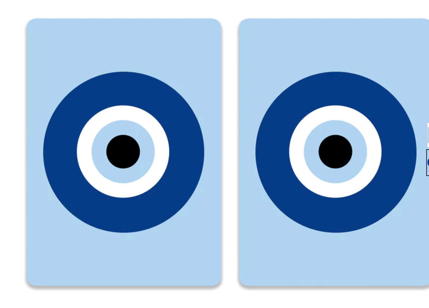 Canasta Plastic Playing Cards 2 deck Evil Eye Design