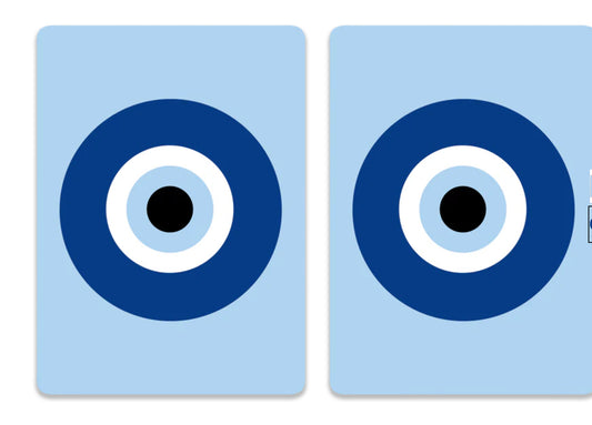 Canasta Plastic Playing Cards 2 deck Evil Eye Design