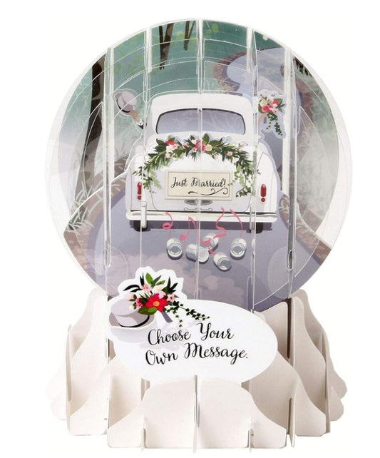 Pop up snow globe card