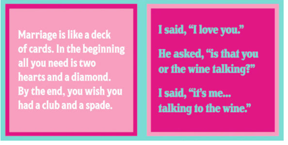 Marriage Is Like A Deck Of Cards Napkin