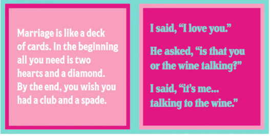 Marriage Is Like A Deck Of Cards Napkin