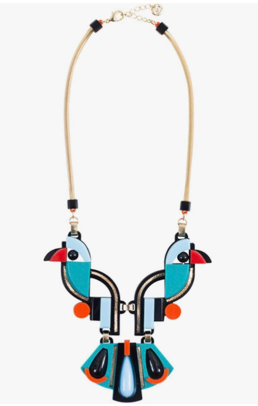 Gissa Bicalho Acrylic Toucan Necklace