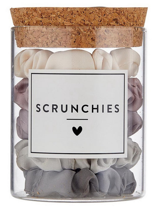 Bella Scrunchies - Grey Ombre