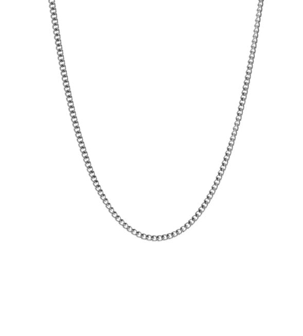 Steel & Barnett Thin Stainless Steel Curb Chain Necklace