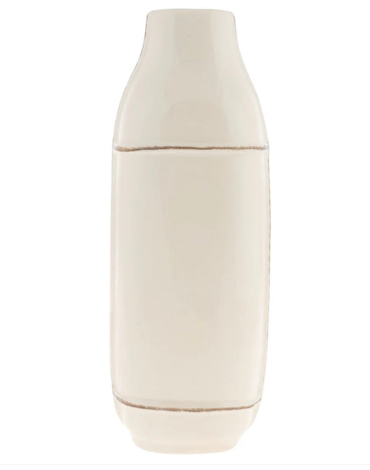Flat Vase Cream