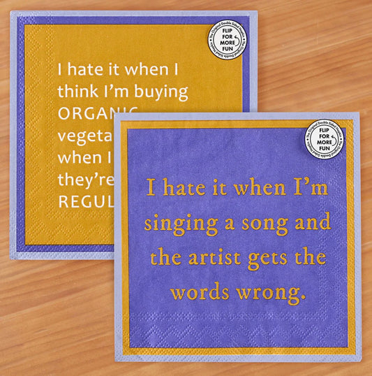 Words Wrong Napkin
