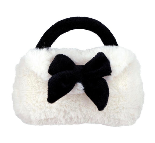 Plush Bow Rattle Purse