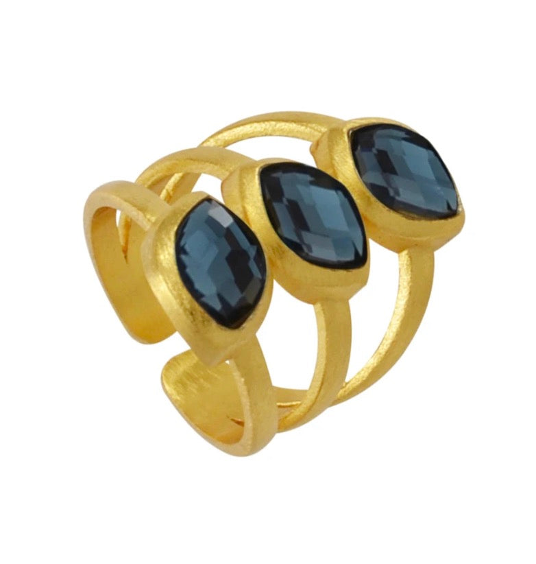 Betty Carre Maiara Ring Midnight Blue