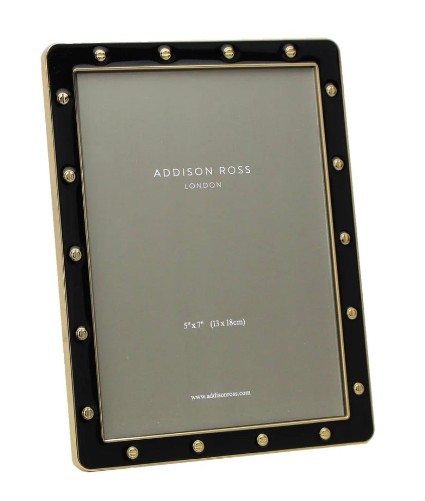 Addison Ross Black Enamel & Gold Locket Frame 5*7