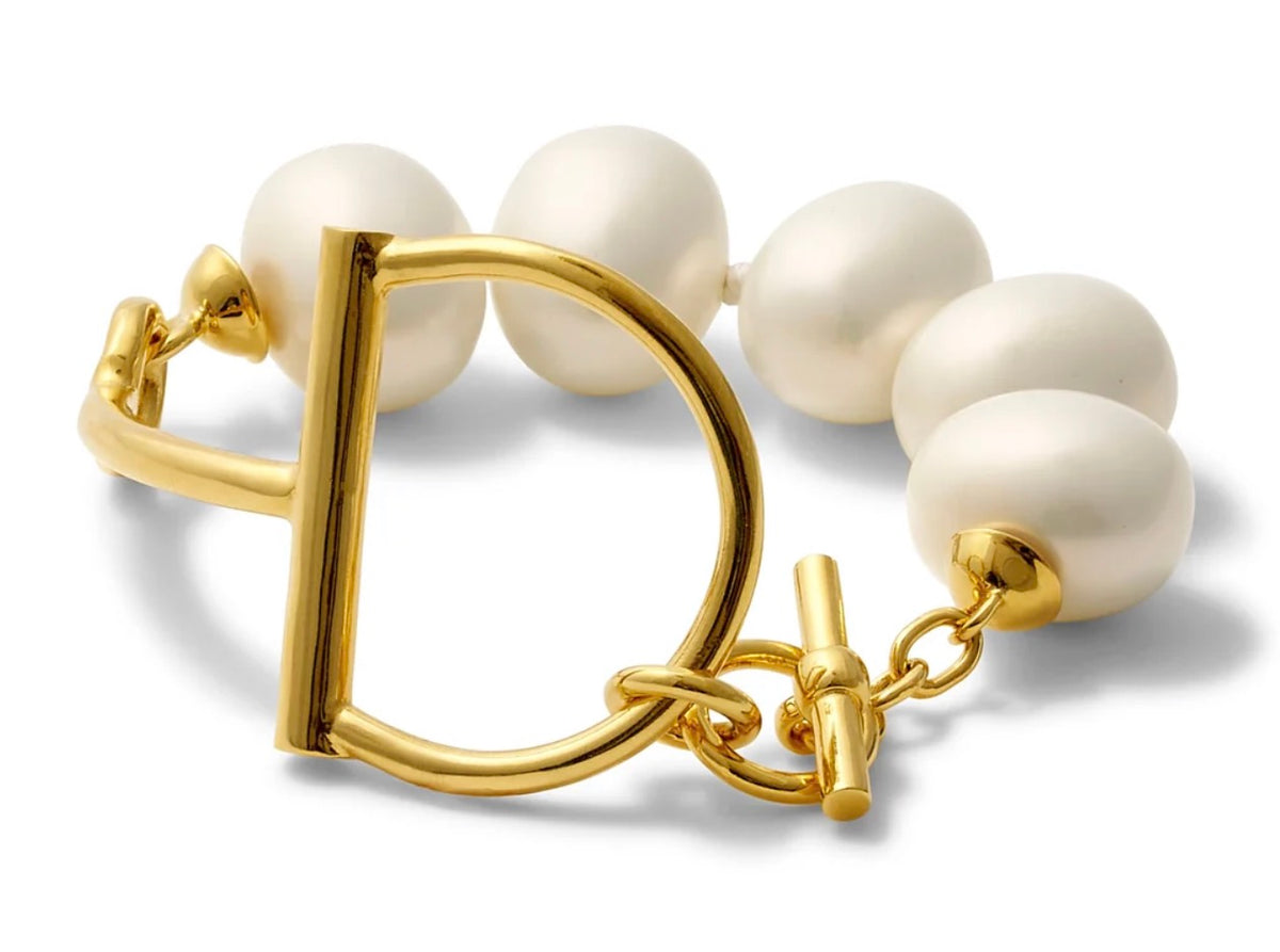 CC & Co by Catherine Canino - Horse Bit + Pebble Pearl Bracelet