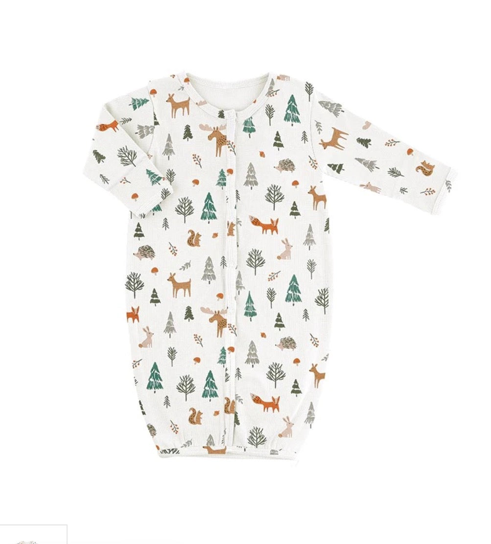 Newborn Gown - Woodland 0-6mo