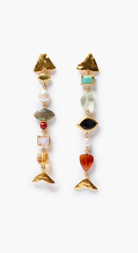 Chan Luu Lucky Catch Earrings Multi