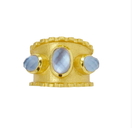 Betty Carre Medaglia Ring Tanzanite