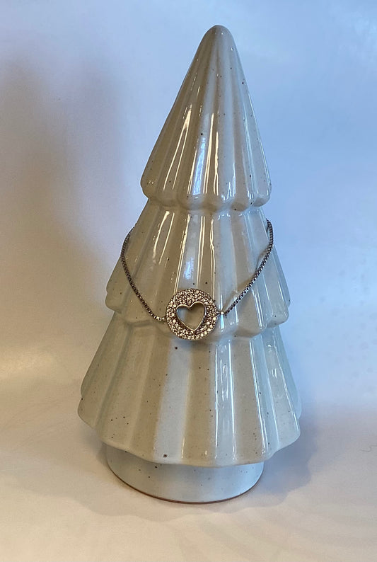 Sterling Silver Heart Bracelet