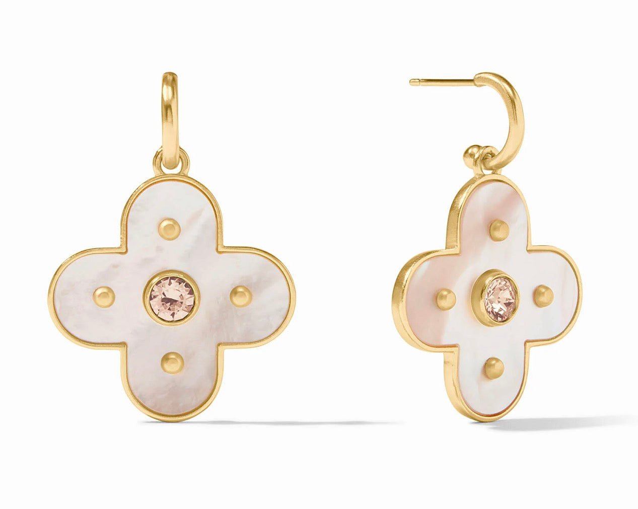 Julie Vos Colette Statement Hoop & Charm Earring