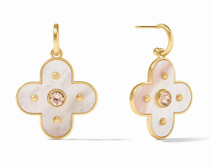 Julie Vos Colette Statement Hoop & Charm Earring