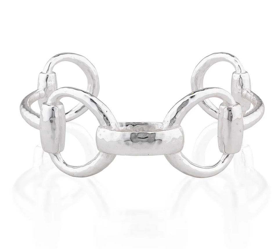 Capucine De Wulf Equestrian Snaffle Bit Cuff - Silver