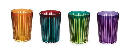 L'Objet Prism Highball Glasses - Assorted (Set of 4)