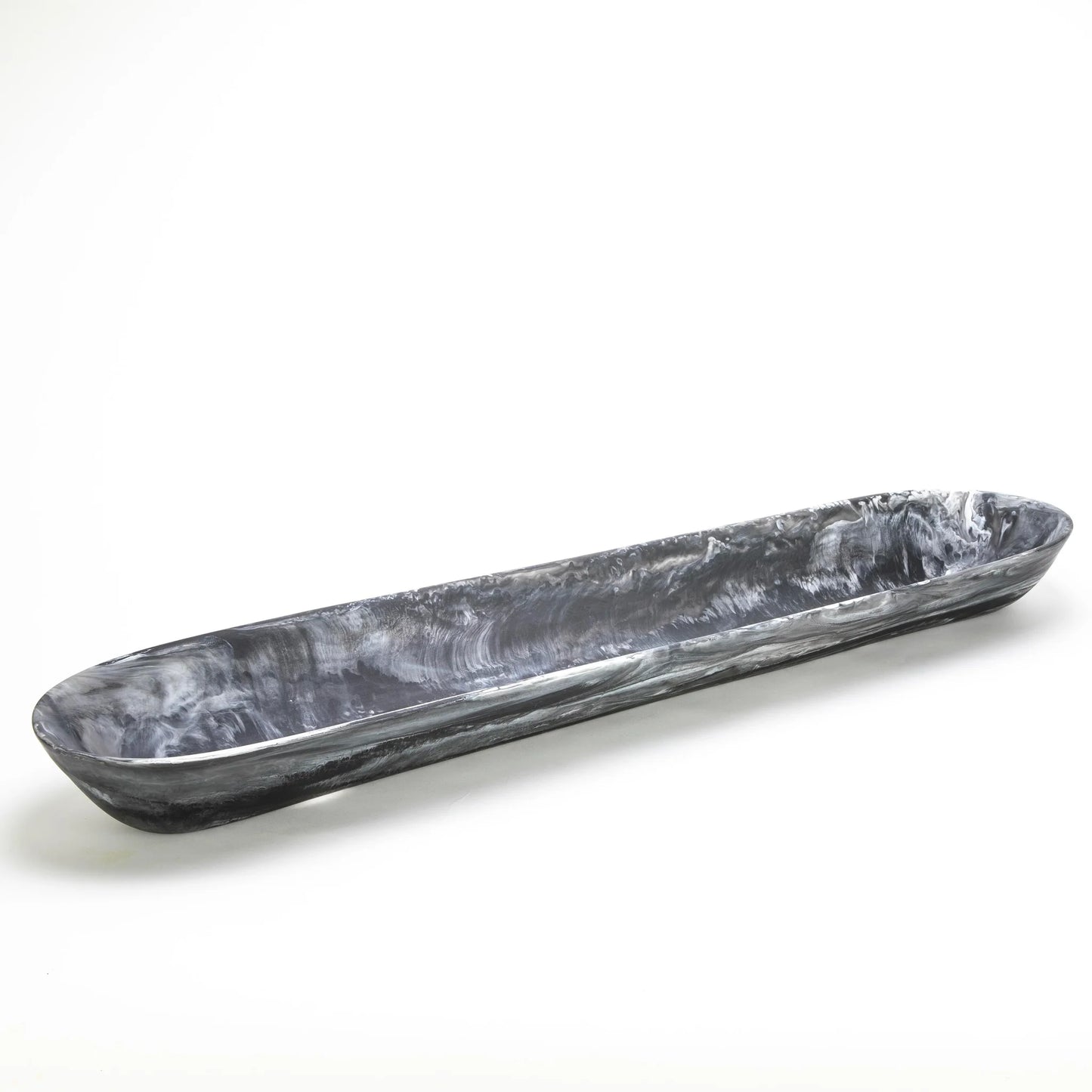 Nashi Home Boat Bowl Black Swirl