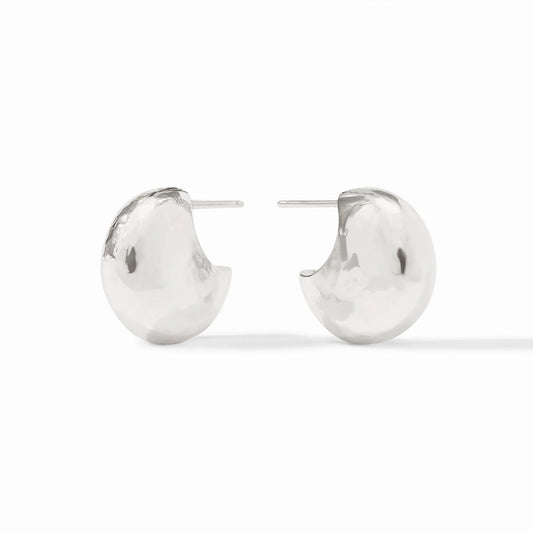 Julie Vos Solara Hoop Earrings Silver