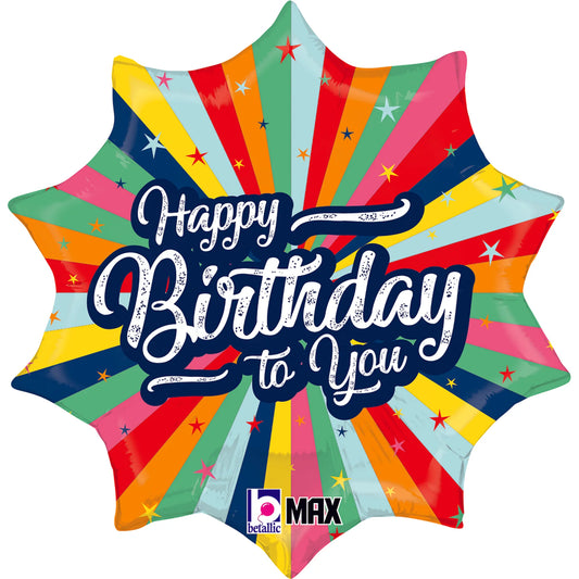 “Happy Birthday To You” Foil Balloon, 18 inch