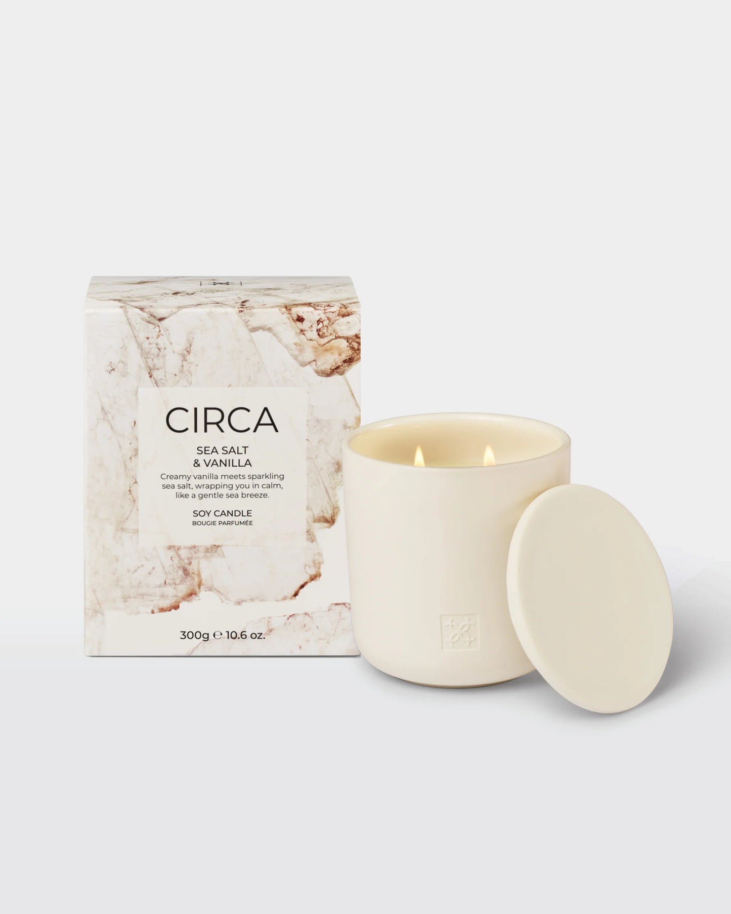 Circa Sea Salt & Vanilla Soy Candle - 10.6 oz
