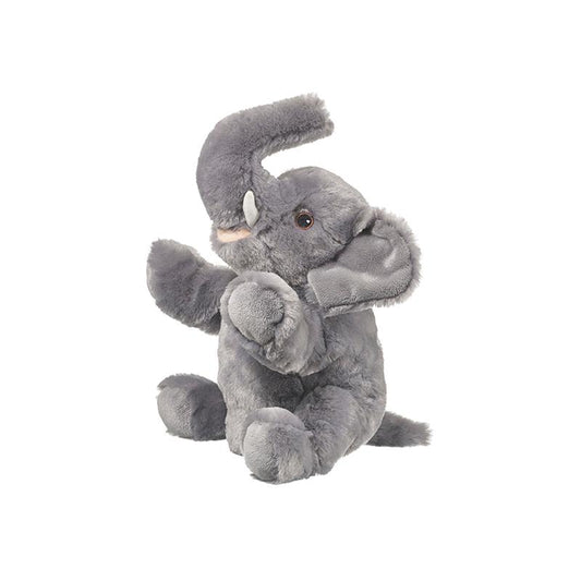 Plush Puppet Elephant 10”