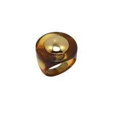 Lucas Jack Tortoise Shell Resin Ring