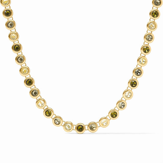 Julie Vos Rainbow Tennis Necklace Jade