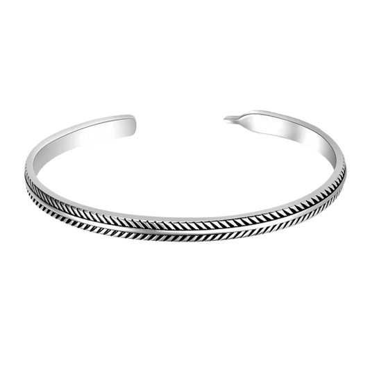 Naxos Silver Cuff Bracelet