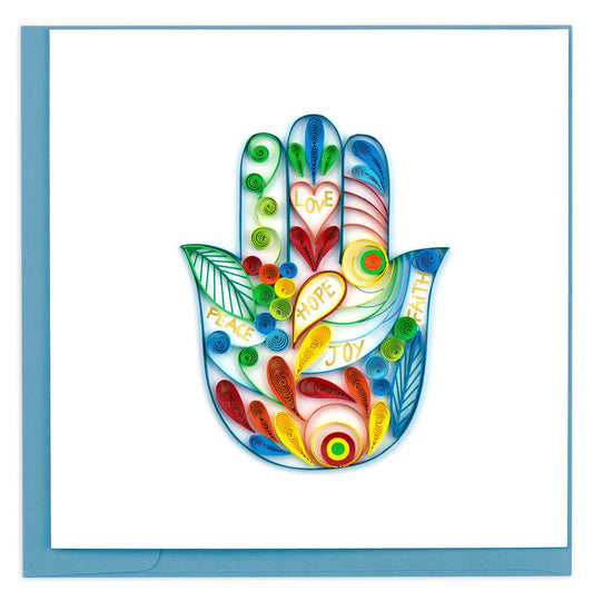 Quilling Card Hamsa Hand
