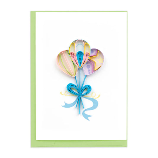 Quilling Card Mini Colorful Balloons