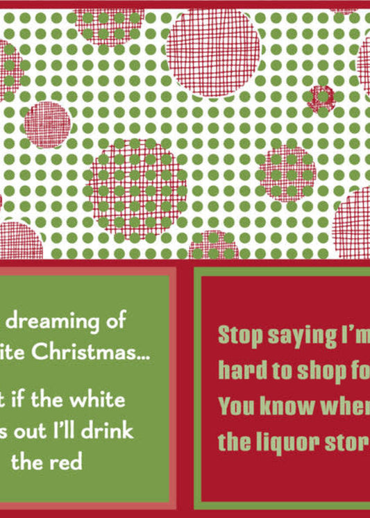 Xmas Hard to Shop Cocktail Napkin