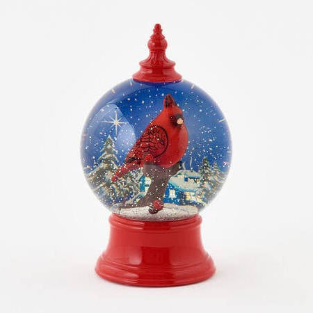 Cardinal Snow Globe