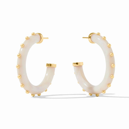 Julie Vos Colette Hoop Alabaster