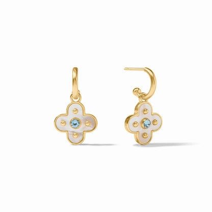 Julie Vos Colette Hoop and Charm Earring