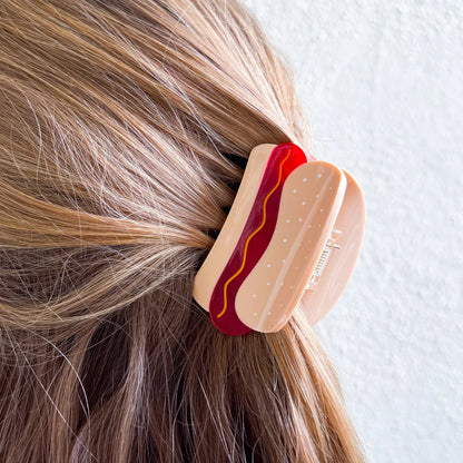 Hot Dog Hair Clip