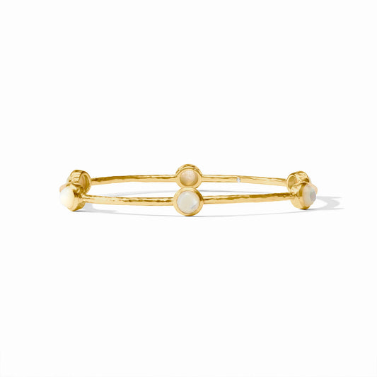 Julie Vos Milano Bangle Gold Mother of Pearl