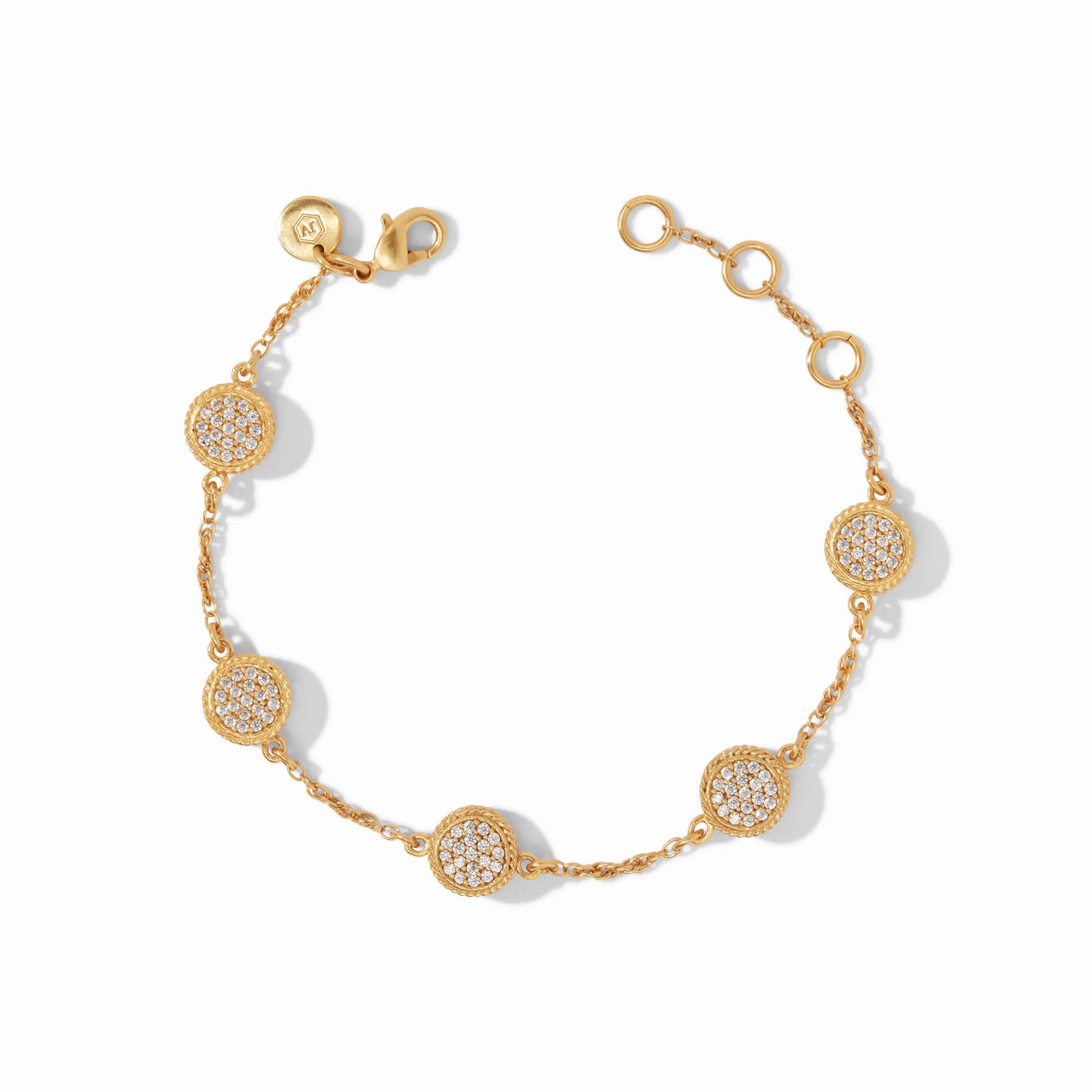 Julie Vos Windsor Delicate Bracelet Gold Pave Cubic Zirconia