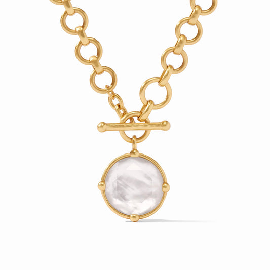 Julie Vos Honeybee Demi Necklace Gold Iridescent Clear