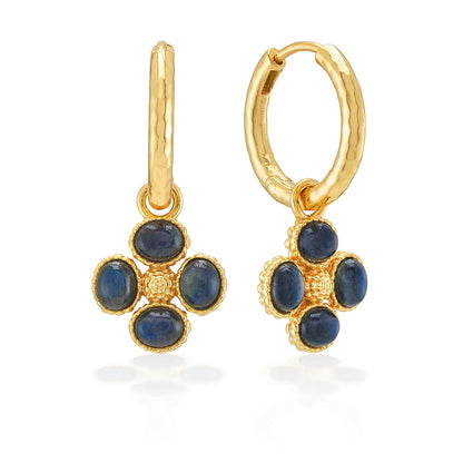 Capucine De Wulf Berry Clover Hoop Earrings With Double Sided Charm FR