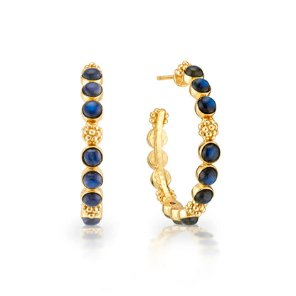 Capucine De Wulf Berry Gem Medium Hoop Earrings FR