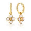 Capucine De Wulf Berry Clover Hoop Earrings With Double Sided Charm FR